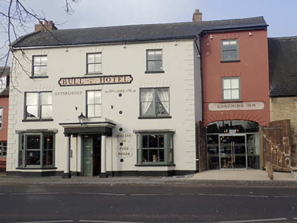 The Bull Hotel Olney just off the Market Place