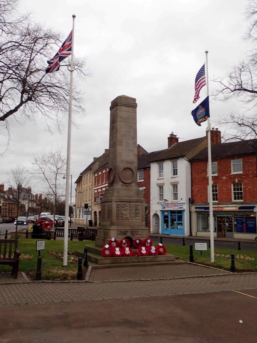 Olney War Memorial in the Market Place